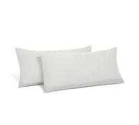 Cosy House Collection Taies d’Oreiller 100% Rayonne à Base de Bambou - Douces, rafraîchissantes et Respirantes - Ensemble de 2 taies d’Oreiller avec Fermeture à Rabat