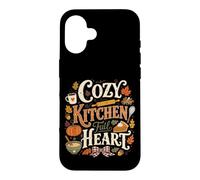 Cosy Kitchen Plein Coeur Automne Mama Cuisson Coque pour iPhone 16