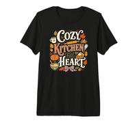 Cosy Kitchen Plein Coeur Automne Mama Cuisson T-Shirt Haut de Gamme