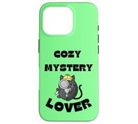Cosy Mystery Lover, Chat Mignon, mystère de Meurtre Douillet Coque pour iPhone 16 Pro