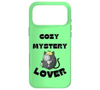 Cosy Mystery Lover, Chat Mignon, mystère de Meurtre Douillet Coque pour iPhone 17 Pro Max