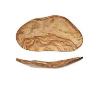 Cosy & Trendy 3778388 Coupelle à Fruits ORGANIC-Bois d'Olivier- 23-28CM X 10-16CM, Brun