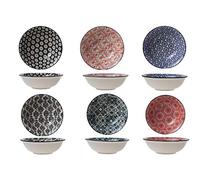 Cosy & Trendy Assiette Creuse Delirio Assortis-Grès-D15XH4.8CM- Lot de 6