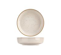Cosy & Trendy Assiette creuse en Grès Baltic, vanille, D18,5xH5 cm