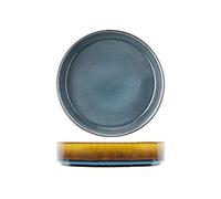 Cosy & Trendy Assiette creuse en porcelaine "Quintana" Bleu-D 23Cm-Lot de 3