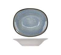 Cosy & Trendy Assiette Creuse Ovale Fez Bleu-17,5 X 21,5 Cm-Lot de 6