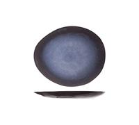 Cosy & Trendy Assiette Ovale Saphire Bleu-20,5 X 17,5 Cm-Lot de 6