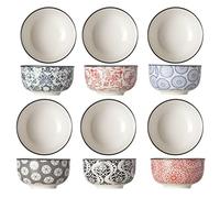 Cosy & Trendy Bol "Délirio" Assortis-Grès-D9XH4.8CM-Lot de 6