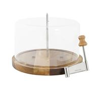 Cosy & Trendy Girolle à Fromage, Bois/Acier inoxydable, D22 xH16.5 cm- inclut cloche
