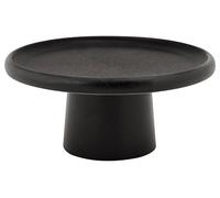 Cosy & Trendy Plat à Tarte sur pied en Grès Ellips, Noir, D15,5Xh7 Cm