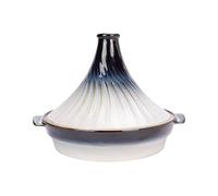 Cosy & Trendy Tajine en Céramique Nora, blanc-bleu, D31,7xh 23 cm