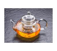 Cosy YcY Théière en verre borosilicate, avec infuseur à thé, théière ou cafetière en verre résistant à la chaleur, peut être utilisée sur la gazinière