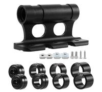 CosyCaya Support de fourche de vélo avec libération en alliage d'aluminium - Fourche de vélo - Avec 4 paires d'adaptateurs, 4 vis, 4 curseurs