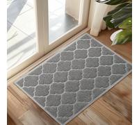 Cosyearn Paillasson pour entrée, Surface intérieure, Durable, antidérapant, retient la saleté, 61 x 91,4 cm (Gris)