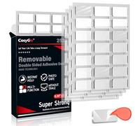 Cosygo Grand mastic de montage sans trace, ruban adhésif double face transparent non toxique, adhésif pour accrocher des photos, 1 x 2 cm (252 pièces)