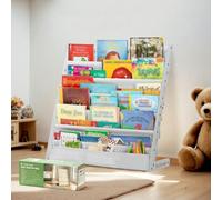 COSYLAND Bibliothèque à 6 Niveaux pour Enfants - Étagères d'affichage de Livres pour Tout-Petits pour salles de Classe, salles de Jeux et crèche - Bibliothèque en Bois pour Chambre d'enfant (75 cm