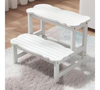 COSYLAND Marche Pied Enfant - Forme Nuage - Antidérapant et Stable - Tabouret Marche Pied Sécurisé pour Salle de Bain, Toilettes, Chambre ou Chambre de Bébé - Design Léger et Compact - Blanche