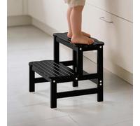 COSYLAND Marche Pied Enfant - Forme Nuage - Antidérapant et Stable - Tabouret Marche Pied Sécurisé pour Salle de Bain, Toilettes, Chambre ou Chambre de Bébé - Design Léger et Compact - Noire
