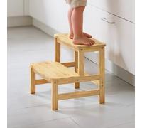 COSYLAND Marche Pied Enfant - Forme Nuage - Antidérapant et Stable - Tabouret Marche Pied Sécurisé pour Salle de Bain, Toilettes, Chambre ou Chambre de Bébé - Design Léger et Compact - Naturel