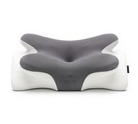 COSYLAND Oreiller Ergonomique Cervical, Oreiller Papillon à Mémoire de Forme pour Le Cou, Coussin Confortable pour Dormir sur Le Côté et sur Le Dos, Dark Grey