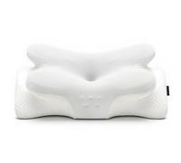 COSYLAND Oreiller Ergonomique Cervical, Oreiller Papillon à Mémoire de Forme pour Le Cou, Coussin Confortable pour Dormir sur Le Côté et sur Le Dos, White