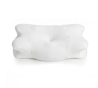 COSYLAND Oreiller Ergonomique Cervical - Oreiller Papillon Anti-Ronflement pour Dormeurs Côté, Dos et Ventre, White