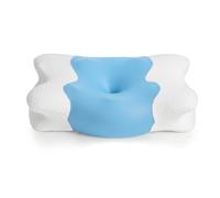 COSYLAND Oreiller Ergonomique Cervical - Oreiller Papillon Anti-Ronflement pour Dormeurs Côté, Dos et Ventre, Blue
