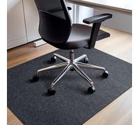 COSYLAND Tapis Chaise de Bureau 2.0, 90 X 120cm Tapis de Sol Bureau, Antidérapant Tapis Protection Sol Chaise Bureau, Protège Parquet Chaise roulettes pour Sols Durs, Tapis Fauteuil Bureau, Gris