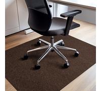 COSYLAND Tapis Chaise de Bureau 2.0, 90 X 120cm Tapis de Sol Bureau,Antidérapant Tapis Protection Sol Chaise Bureau,Protège Parquet Chaise roulettes pour Sols Durs,Tapis Fauteuil Bureau,Marron foncé
