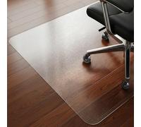COSYLAND Tapis Chaise de Bureau Effet Givré, Antidérapant Tapis Protection Sol Chaise Bureau, Protège-Parquet pour Sols Durs Transparent - 120 x 150 cm - 01