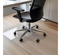 COSYLAND Tapis Chaise de Bureau Transparent PVC, Tapis Protection Sol Chaise Bureau, protège parquet Chaise roulettes, 120x120cm