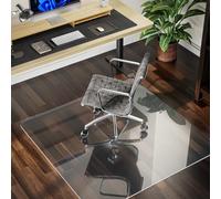 COSYLAND Tapis de Chaise de Bureau entièrement Transparent - pour Tout Sol en Bois Dur, Protection Polyvalente pour Sol de Maison et de Bureau, rectangulaire, 101,6 x 121,9 cm