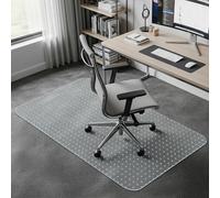 COSYLAND Tapis de Chaise de Bureau pour Moquette - 75 x 120 cm - Tapis de Sol en PVC avec Clous en Plastique antidérapants - Protection imperméable et antidérapante pour Chaise de Bureau avec Dos