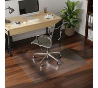 COSYLAND Tapis de Chaise Transparent givré antidérapant - pour Tout Sol en Bois Dur, Protection Polyvalente pour Sol de Maison et de Bureau, rectangulaire 122 x 150 cm