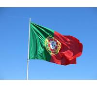 Cosymate Drapeau Portugal Drapeau national portugais avec œillets en laiton - Drapeau résistant pour mât de drapeau - 100 % polyester, 90 x 150 cm