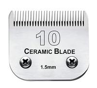 Cosyonall #10 Lame de Rechange détachable pour Tondeuse de toilettage pour Chien de Compagnie Compatible avec Les tondeuses Andis Oster A5, Wahl KM Series (#10 1.5mm)