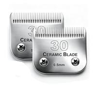 Cosyonall 30 Lames de Rechange pour Tondeuse de toilettage pour Chien Compatible avec Les tondeuses Andis/Wahl/Oster, Lames détachables en céramique et en Acier Inoxydable