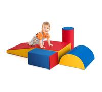 COSYWAY 5Pièces Modules de Motricité en Mousse Grands XL Blocs de Construction sur Logiciel avec Housse pour Enfant 9 mois à 3 ans