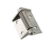 COSZWQDP Stainless Steel Or Iron Galvanizing Self Closing Return Spring Large Load Bearing Hinge 1Pcs(83mm StainlessSteel)