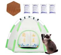 Cot de Mascota - Lit d'ombrage surélevé pour chiens - Abri extérieur imperméable avec auvent | Sunshade respirant pour confort de refroidissement, design pliable pour chats et chiens