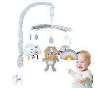 Cot Mobile for Toddler, Musical Toddler Nursery Crib Mobile, Young Children Bed Decoration Soft Cover Design Ornament for Girls Aged 0-12 Months (68x33cm)