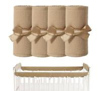 Cot Rail Protector 2 Pieces Breathable Cotton The B Gauze Adjustable Straps