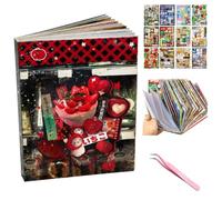 Cotabacuco 45 pages stickerbook journaling stickers folie | Livre d'autocollants 800+ stickers, 45 feuilles, esthétique manga, pincette, accessoires journaling & scrapbooking