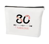 coTaSiEY Cadeau d'anniversaire pour femme, cadeau pour une femme de 80 ans, 80e anniversaire, Noël, Saint-Valentin, Halloween, Pâques, pour amie, fille, trousse de maquillage