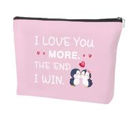 coTaSiEY Cadeau de Noël pour petite amie, cadeau de Saint-Valentin pour femme, petite amie, couple, pingouin, anniversaire, fête des mères, retraite, Noël, Halloween, Pâques, trousse de maquillage