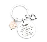coTaSiEY Cadeau Soeur, Cadeau pour Ma Soeur Porte Cle Original Idee Anniversaire Noel Sœur Grande Soeur Cadeaux