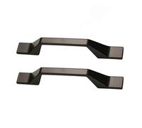 COTBY 2 pièces en Alliage de Zinc Style Nordique américain poignée Mode tiroir poignée Pratique Meubles poignée Simple Armoire Garde-Robe poignée (6615-96 Noir)