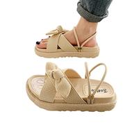 COTCLO Sandales d'été pour femme - Style féérique - Plateforme pour étudiante - Chaussures plates