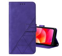 COTDINFOR Compatible with iPod Touch 7 Coque Style d'affaires Fermeture Magnétique Antichoc Housse Flip Étui Pochette avec Carte Cover pour iPod Touch 5/6 / 7 Business Style Purple YBS.