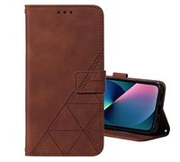COTDINFOR Compatible with iPod Touch 7 Coque Style d'affaires Fermeture Magnétique Antichoc Housse Flip Étui Pochette avec Carte Cover pour iPod Touch 5/6 / 7 Business Style Brown YBS.